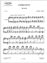 Impromptu, op. 86 - Harpe - FAURÉ - Partition - Harpe